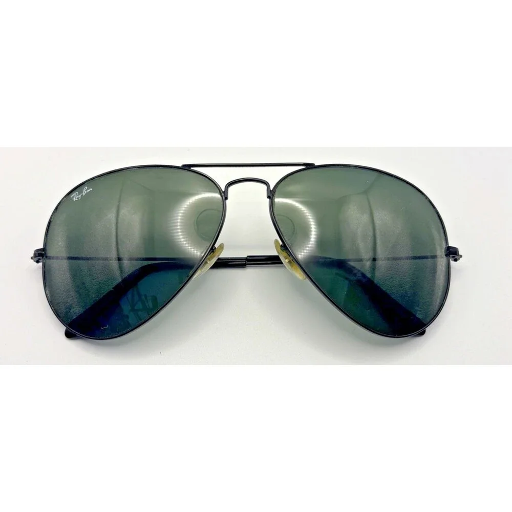 Ray-Ban Aviator Large Metal II Sunglasses Black Metal Frame RB3026 - GOOD